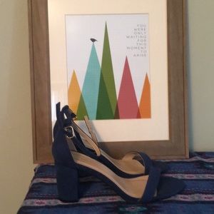 Brand new in box blue dress heels